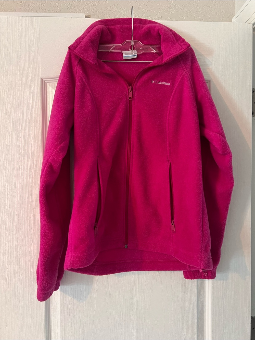 Columbia Bright Fuchsia Zip Fleece Jacket
